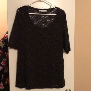Maurice’s black see through top